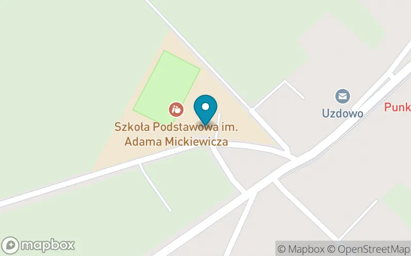 Lokalizacja: Szkoła Podstawowa im. Adama Mickiewicza w Uzdowie