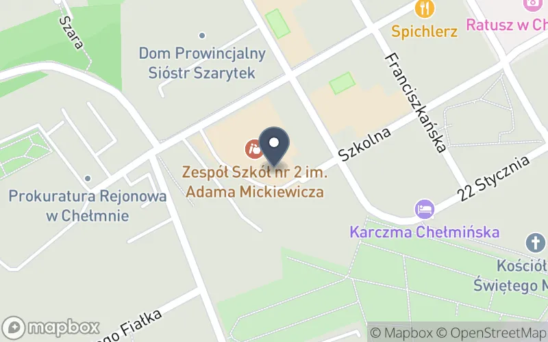 Lokalizacja: Zespół Szkół nr 2 im. Adama Mickiewicza w Chełmnie