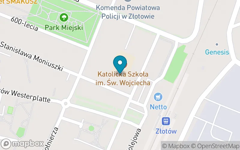 Lokalizacja: Katolicka Szkoła Podstawowa im. Św. Wojciecha w Złotowie