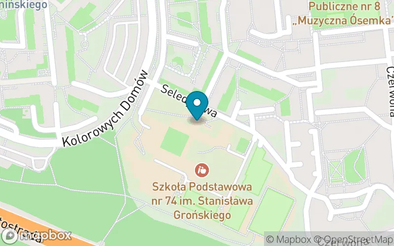 Lokalizacja: Szkoła Podstawowa nr 74 im. Stanisława Grońskiego