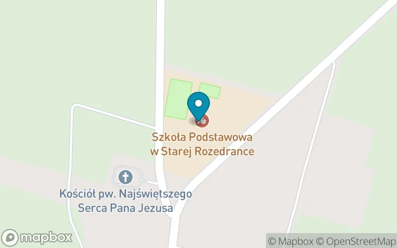 Lokalizacja: Szkoła Podstawowa w Starej Rozedrance