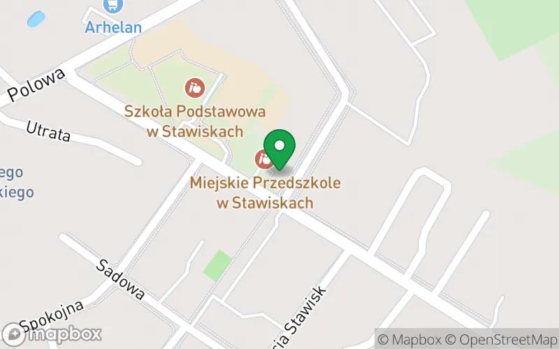 Lokalizacja: Miejskie Przedszkole w Stawiskach