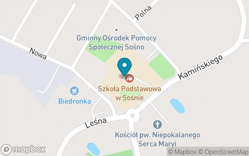 Lokalizacja: Szkoła Podstawowa im. Janusza Korczaka w Sośnie