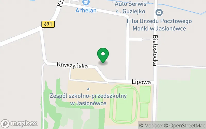 Lokalizacja: Przedszkole Samorządowe w Jasionówce