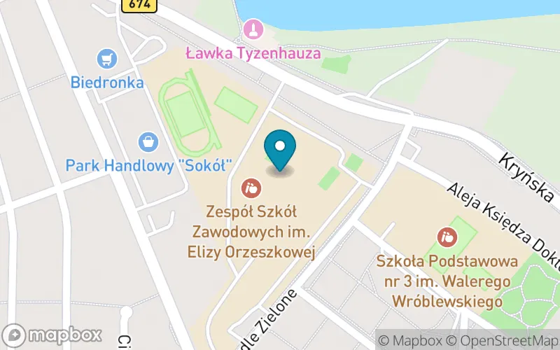 Lokalizacja: Specjalny Ośrodek Szkolno - Wychowawczy im. Janusza Korczaka w Sokółce Szkoła Specjalna Przysposabiająca do Pracy w Sokółce