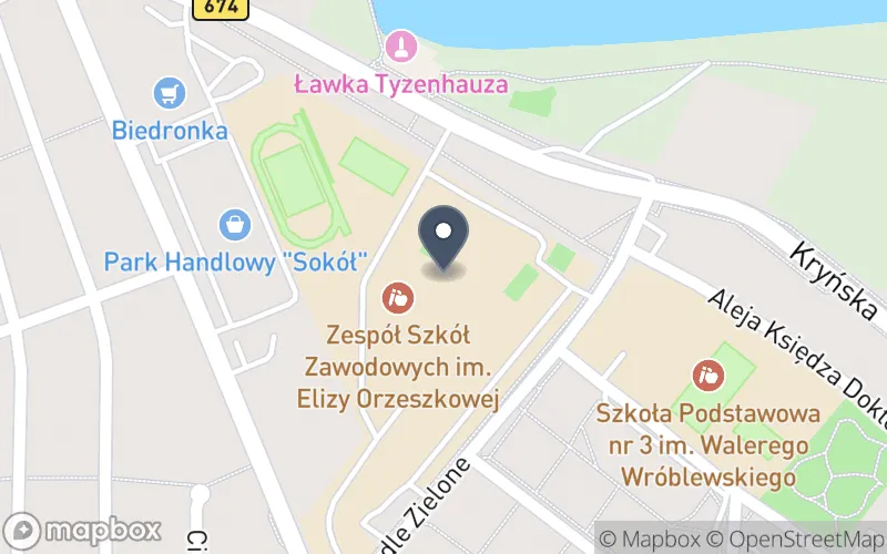 Lokalizacja: Zespół Szkół Zawodowych im. Elizy Orzeszkowej w Sokółce