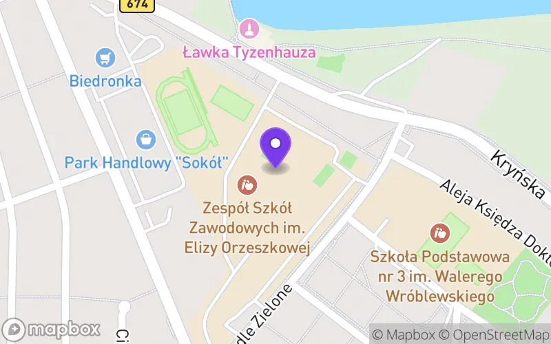 Lokalizacja: Zespół Szkół Zawodowych im. Elizy Orzeszkowej w Sokółce Technikum nr 1 w Sokółce