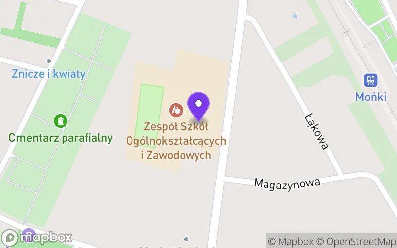 Lokalizacja: Branżowa Szkoła I Stopnia w Mońkach