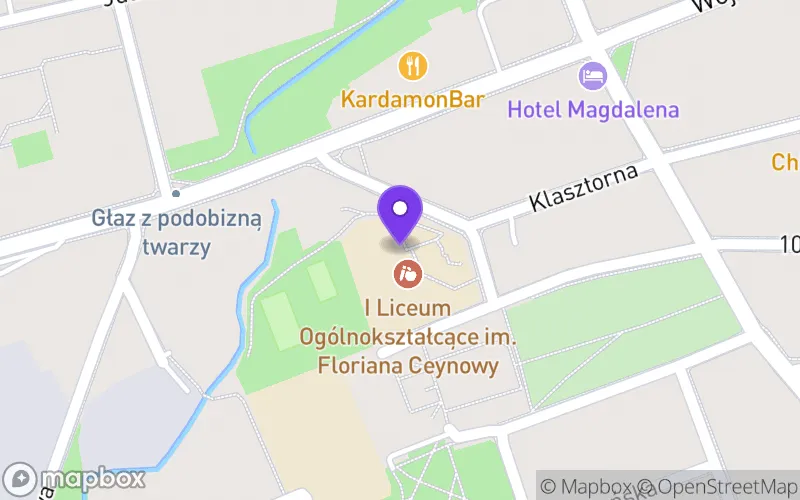Lokalizacja: I Liceum Ogólnokształcące Imienia Floriana Ceynowy w Świeciu