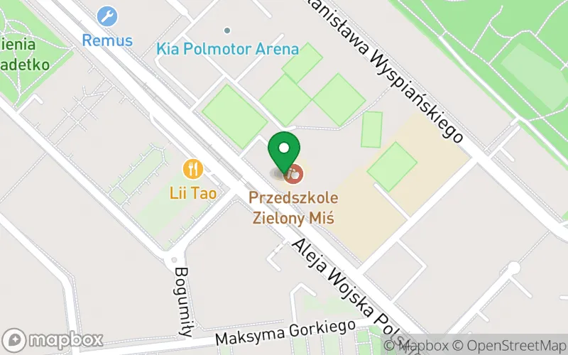 Lokalizacja: Przedszkole Niepubliczne Sportowo-Językowe "Zielony MIŚ"