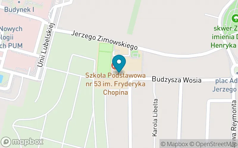 Lokalizacja: Szkoła Podstawowa nr 53 im. Fryderyka Chopina w Szczecinie