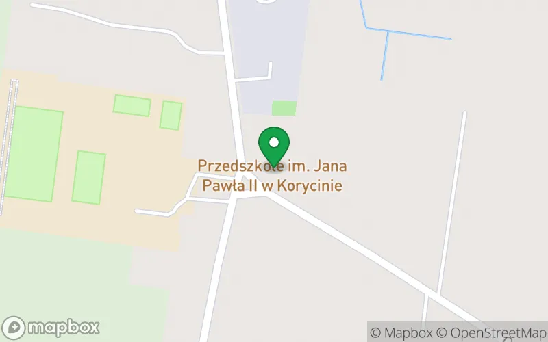 Lokalizacja: Przedszkole im. Jana Pawła II w Korycinie