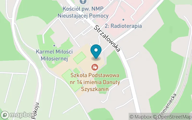 Lokalizacja: Szkoła Podstawowa nr 14 w Szczecinie im. Danuty Szyksznian