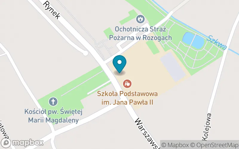 Lokalizacja: Szkoła Podstawowa im. Jana Pawła II w Rozogach