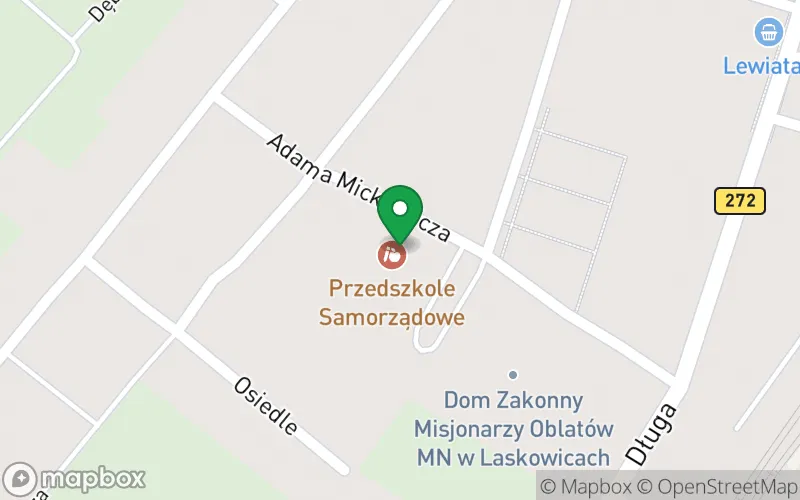 Lokalizacja: Przedszkole Samorządowe "Pod Kasztankiem" w Laskowicach