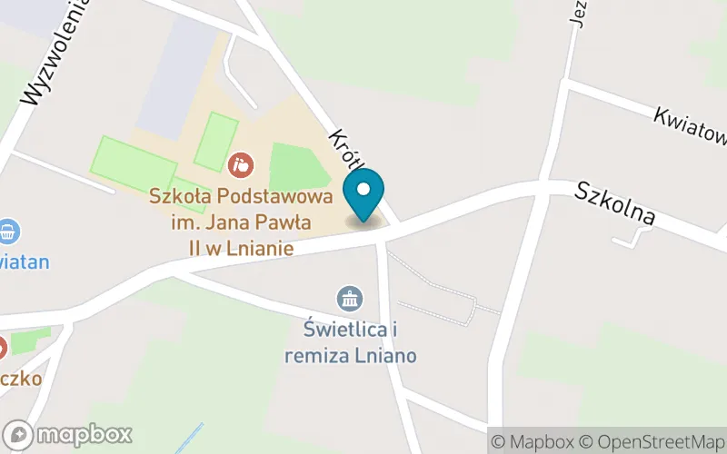 Lokalizacja: Szkoła Podstawowa im. Jana Pawła II w Lnianie