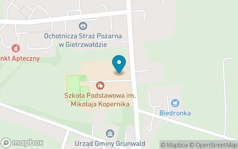 Lokalizacja: Szkoła Podstawowa im. Mikołaja Kopernika w Gierzwałdzie