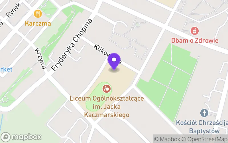 Lokalizacja: I Liceum Ogólnokształcące im. Jacka Kaczmarskiego w Olsztynku