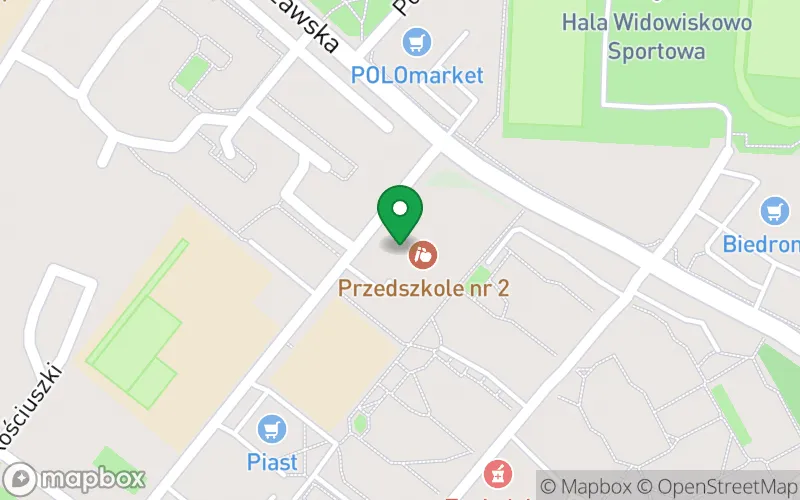 Lokalizacja: Przedszkole nr 2 w Tucholi