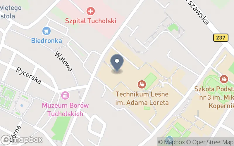 Lokalizacja: Branżowe Centrum Umiejętności w Dziedzinie Zawodowej Leśnictwo w Tucholi