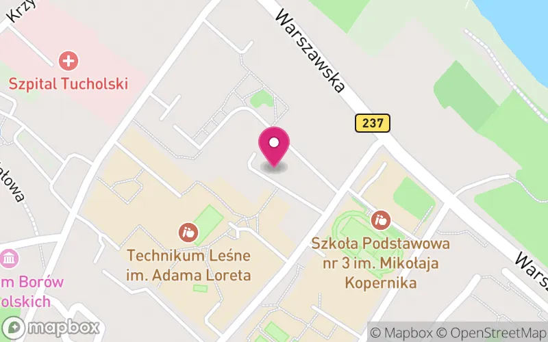 Lokalizacja: Wyższa Szkoła Zarządzania Środowiskiem w Tucholi