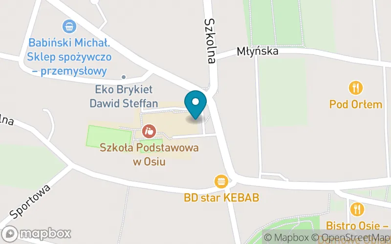 Lokalizacja: Szkoła Podstawowa w Osiu