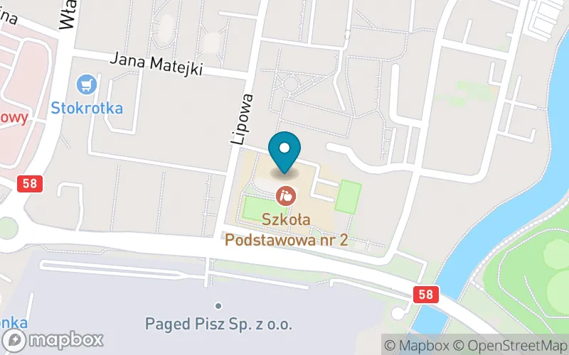 Lokalizacja: Szkoła Podstawowa nr 2 im. Henryka Sienkiewicza w Piszu