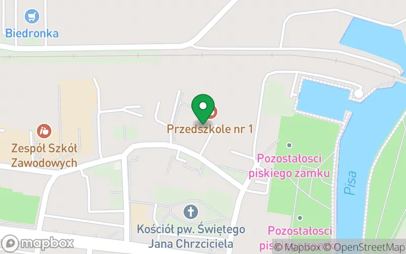 Lokalizacja: Przedszkole Miejskie nr 1 w Piszu
