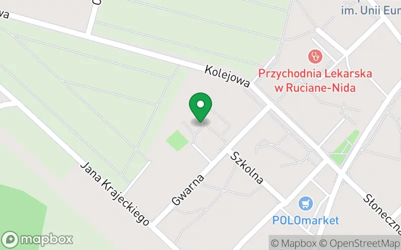 Lokalizacja: Przedszkole Miejskie ,, Zielona Kraina" w Rucianem-Nidzie