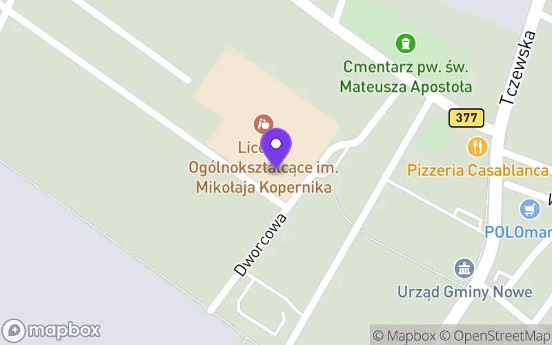 Lokalizacja: Liceum Ogólnokształcące dla Dorosłych w Nowem w Zespole Szkół