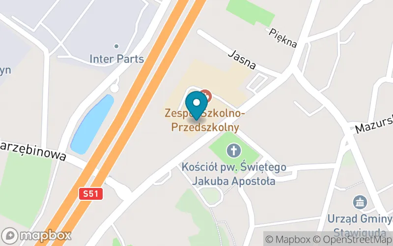 Lokalizacja: Szkoła Podstawowa w Stawigudzie