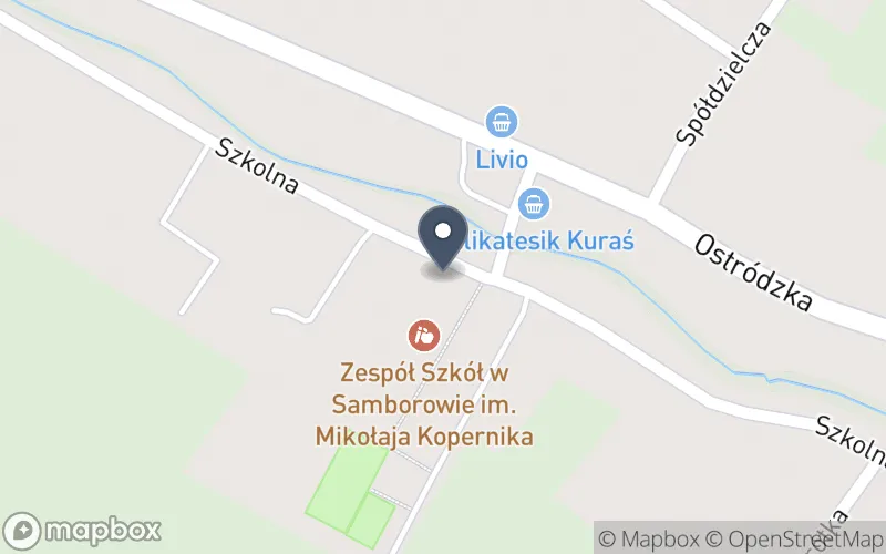 Lokalizacja: Zespół Szkół im. Mikołaja Kopernika w Samborowie
