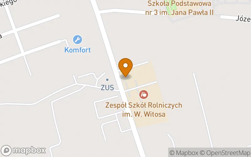Lokalizacja: Szkoła Policealna nr 3 w Zespole Szkół Rolniczych im. W. Witosa w Ostródzie