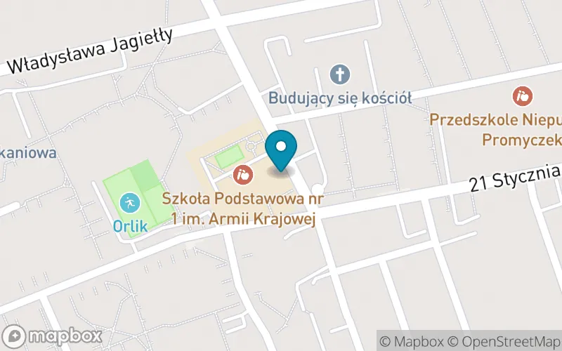 Lokalizacja: Szkoła Podstawowa nr 1 im. Armii Krajowej w Ostródzie