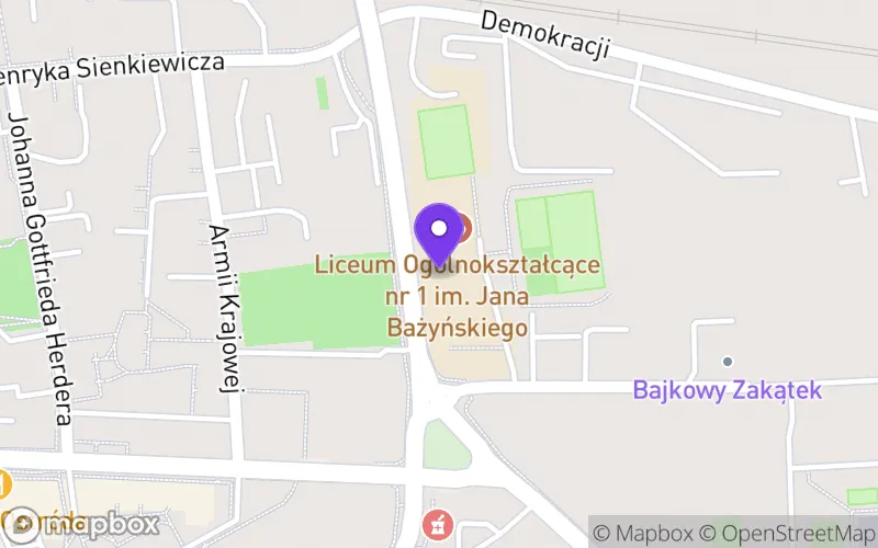 Lokalizacja: Liceum Ogólnokształcące nr I im. Jana Bażyńskiego w Ostródzie