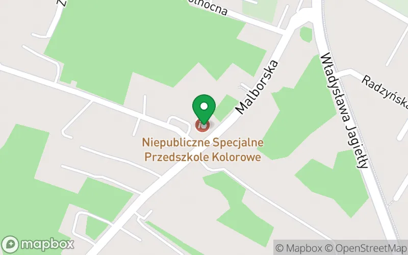 Lokalizacja: Niepubliczne Przedszkole "Kolorowe" z Oddziałami Specjalnymi i Integracyjnymi