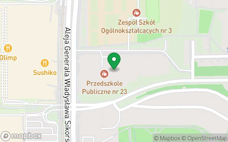 Lokalizacja: Przedszkole Miejskie nr 23 w Olsztynie