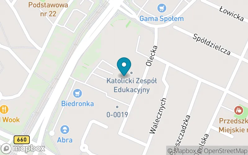 Lokalizacja: Katolicka Szkoła Podstawowa im. Świętej Rodziny w Olsztynie