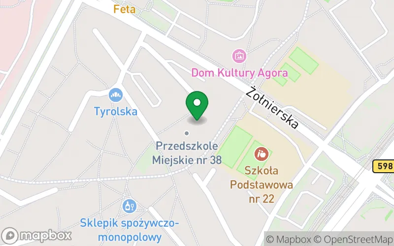 Lokalizacja: Przedszkole Miejskie nr 38 w Olsztynie
