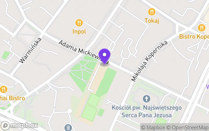Lokalizacja: I Liceum Ogólnokształcące im. Adama Mickiewicza w Olsztynie