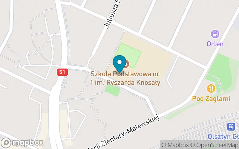 Lokalizacja: Szkoła Podstawowa nr 1 im. Ryszarda Knosały w Olsztynie
