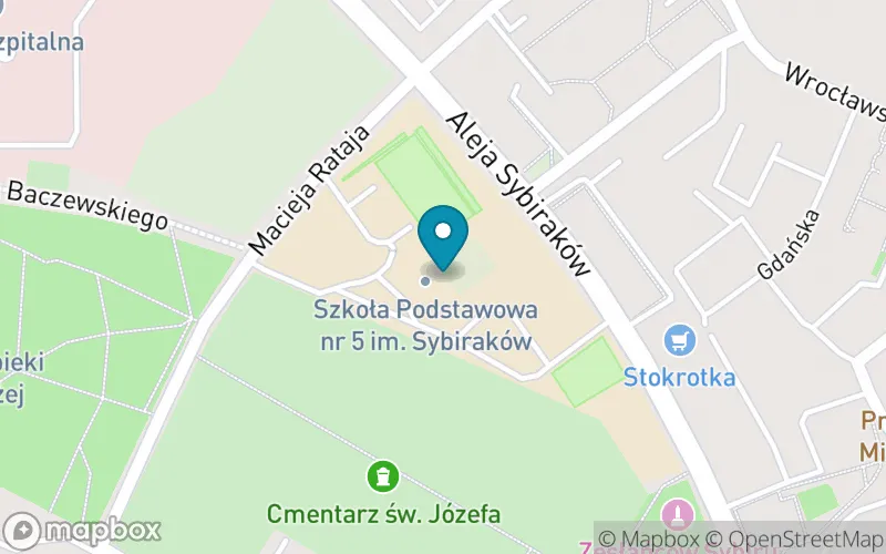 Lokalizacja: Szkoła Podstawowa nr 5 im. Sybiraków w Olsztynie