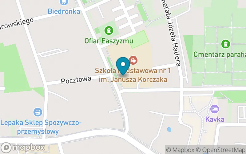 Lokalizacja: Szkoła Podstawowa nr 1 im. Janusza Korczaka w Czersku