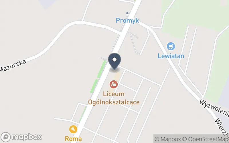 Lokalizacja: Zespół Szkół Ogólnokształcących w Orzyszu