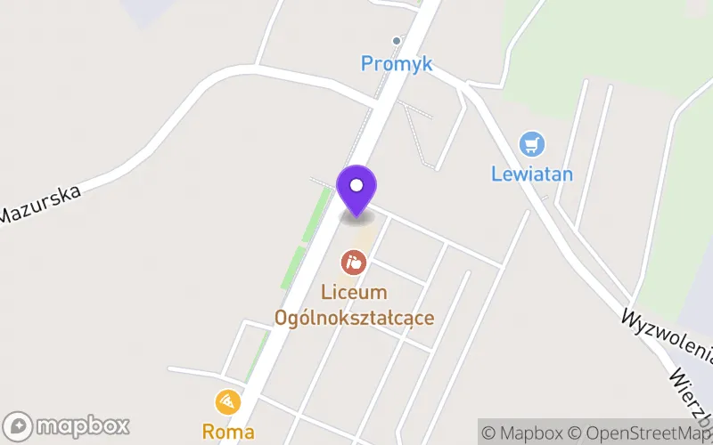 Lokalizacja: Branżowa Szkoła I Stopnia w Orzyszu w Zespole Szkół Ogólnokształcących w Orzyszu