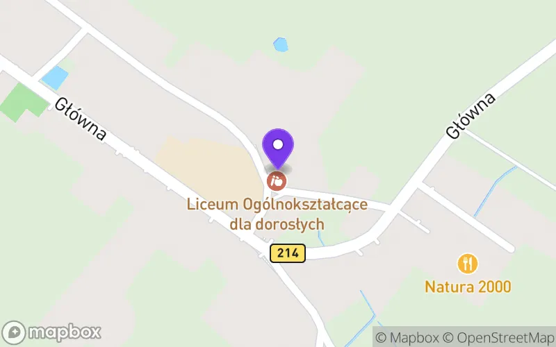Lokalizacja: Zaoczne Liceum Ogólnokształcące dla Dorosłych w Lubichowie