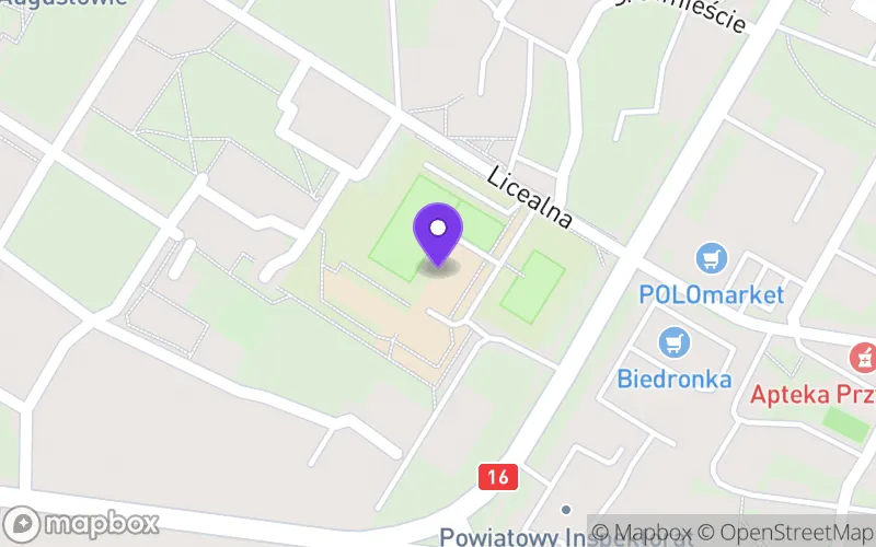 Lokalizacja: Zespół Szkół Ogólnokształcących i Liceum Ogólnokształcące im. Grzegorza Piramowicza w Augustowie