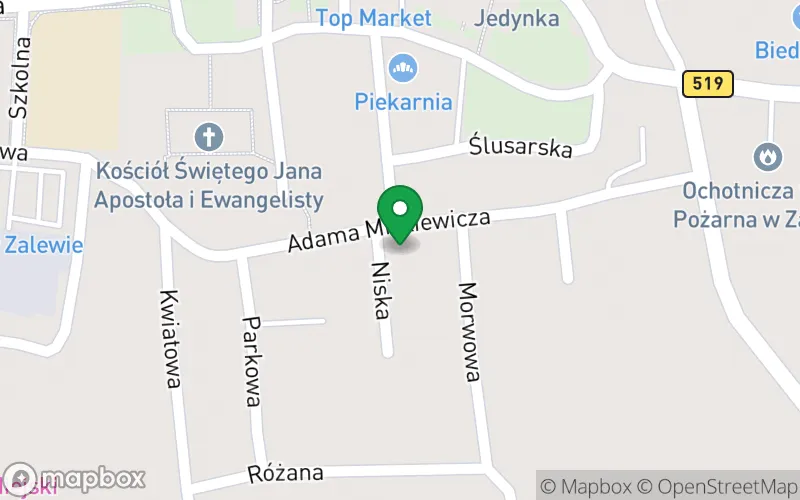 Lokalizacja: Niepubliczne Przedszkole w Zalewie