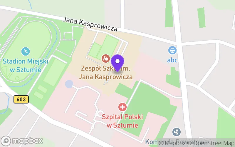 Lokalizacja: Zespół Szkół im. Jana Kasprowicza w Sztumie - Technikum nr 1