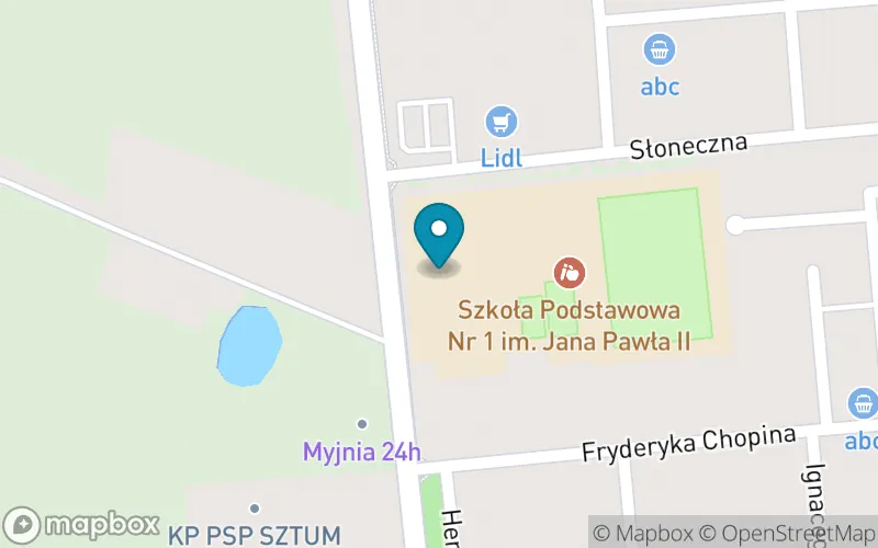 Lokalizacja: Szkoła Podstawowa nr 1 im. Jana Pawła II w Sztumie